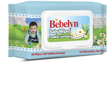 bebelyn baby wipes 12 packs with 80 wipes each pack